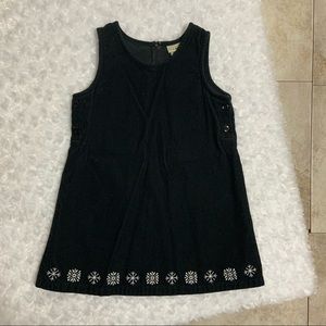 Toddler Girl’s L.L. Bean Black Corduroy Jumper Dress